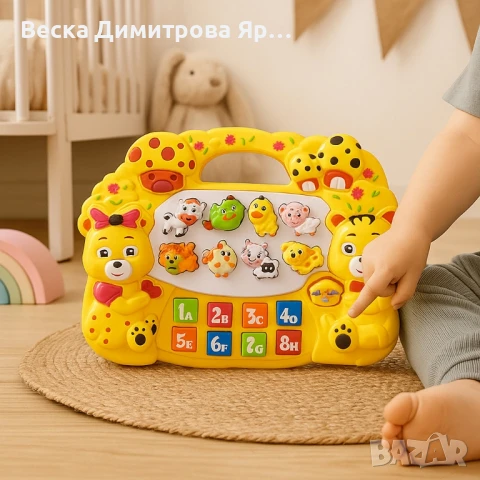 Образователно музикално пиано с животни – Интерактивна играчка за деца, снимка 4 - Образователни игри - 50826803