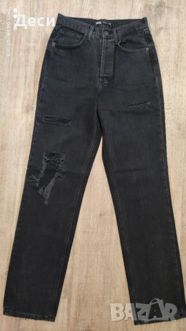 дънки с висока талия на ZARA