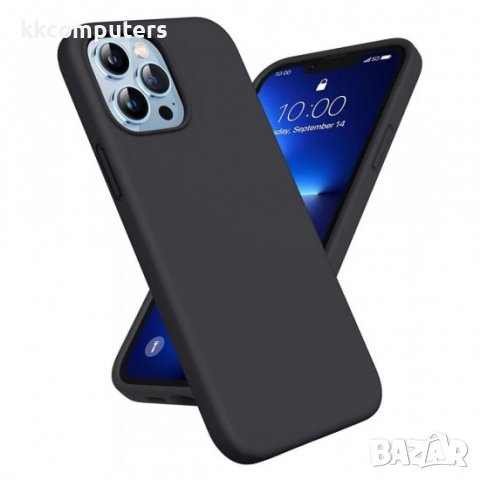 Силиконов кейс bSmart Silicone Soft Cover, За iPhone 14 (6.1), Черен, снимка 3 - Калъфи, кейсове - 39119794