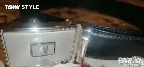 MONIKA VALENTINO Оригинал Италиански Дамски Автоматичен Колан от Естествена Кожа Нов 120см, снимка 7 - Колани - 51644601