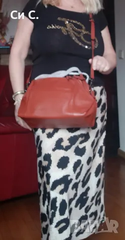 НОВА! 💯 Елегантна чанта естествена кожа, снимка 2 - Чанти - 40178836