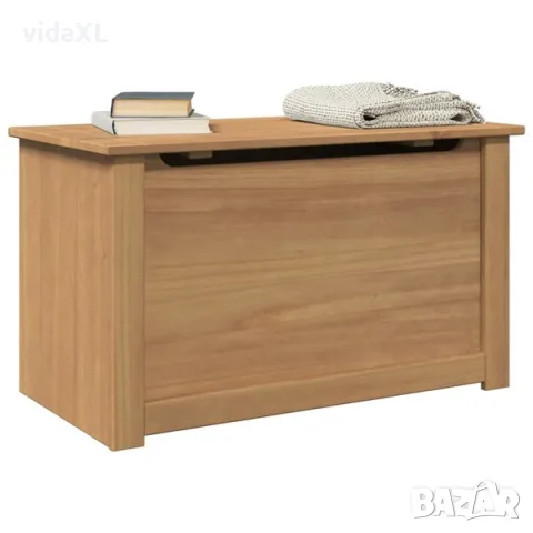 vidaXL Ракла за съхранение с капак PANAMA 79x42x46 см бор масив（SKU: 4016387）, снимка 2 - Маси - 56077771