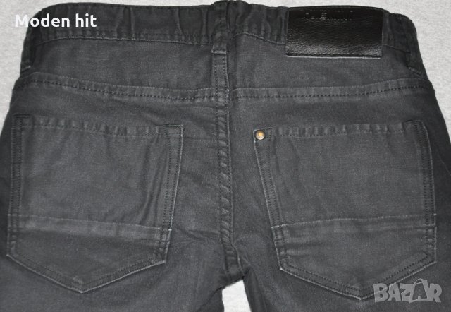 H&M Slim fit за момче  - сиво-черни дънки размер до 140 см., снимка 6 - Детски панталони и дънки - 34110207