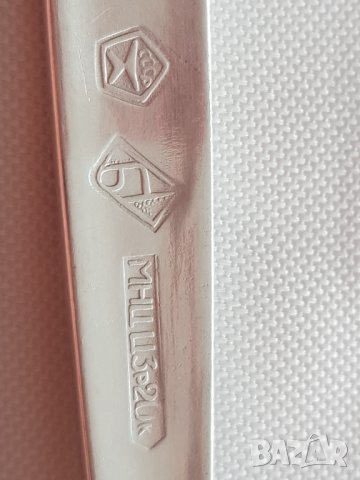 Комплект руски посребрени прибори, снимка 6 - Антикварни и старинни предмети - 42298889