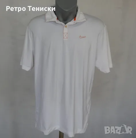 Поло тениска Nike — Мъже размер M Бяло