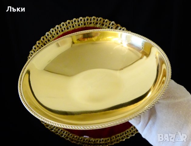 WMF фруктиера,купа от бронз 20 см. , снимка 3 - Антикварни и старинни предмети - 38839283