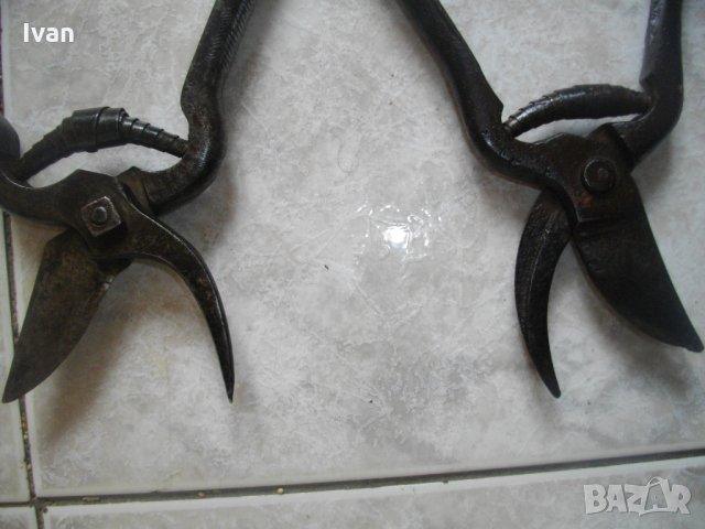 Стара Немска Лозарска-Овощарска Ножица-Ръчно Кована-Ретро-Винтидж, снимка 3 - Други инструменти - 34447821