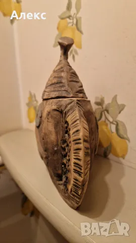 Авторска винтидж керамика– Франция, подпис., снимка 6 - Сервизи - 48733687