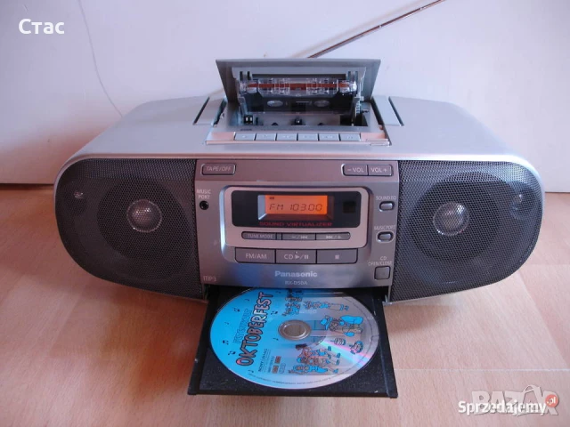 Panasonic RX D50/casette,radio,cd-mp3,Аукс+ориг.дистанционно, снимка 1