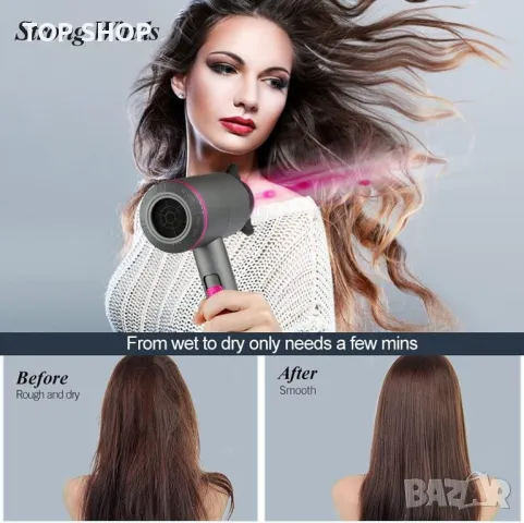 Професионален сешоар HappyGoo 2000 W, снимка 5 - Сешоари - 48788730