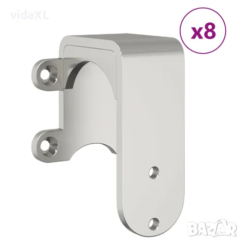 vidaXL Механизъм за плъзгаща врата 400 см неръждаема стомана сребрист, снимка 4 - Железария - 56146979