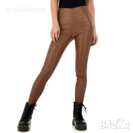 Ликвидация! Дамски панталони от еко кожа, само черен цвят - Доставка 24 часа , снимка 5 - Панталони - 39292631