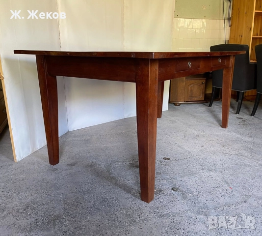 Дъбова трапезна маса, снимка 2 - Маси - 51488019