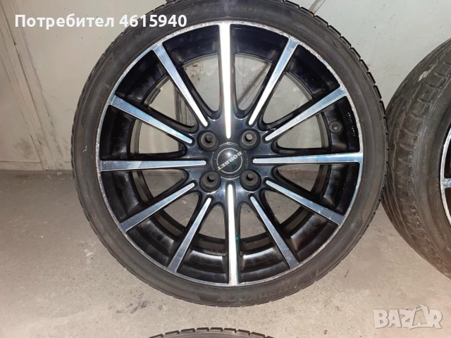 17 BORBET 4x108mm ET45 7J+4бр гуми ЛЕТНИ HANKOOK 205/40/17 DOT0814 399 лв, снимка 4 - Гуми и джанти - 52005055