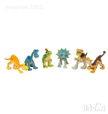 Детска играчка с динозаври, 6 бр.