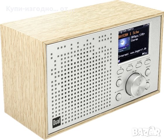 Dual DCR 100 Настолно радио DAB+,RDS, FM Bluetooth, DAB+, FM Будилник Дърво (светло)