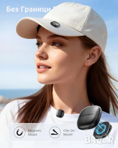 Нов Безжичен лавалиерен микрофон 200м AI шумопотискане 48kHz за TikTok, снимка 3 - Микрофони - 53010668