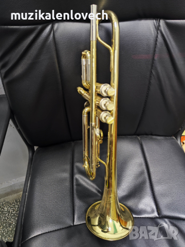 Bufon B-Flat Trumpet (P-357) Made in France - Френски Б Тромпет с твърд куфар, снимка 4 - Духови инструменти - 44552388
