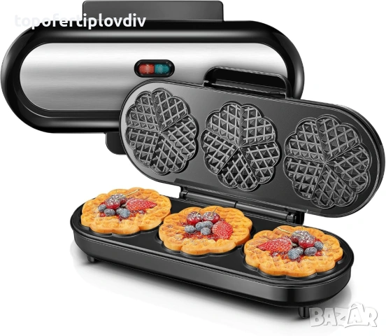 Гофретник FOHERE King Size Waffle Iron,Гаранция