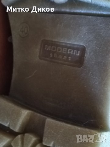 Женски боти естествена кожа България №40 стелка 255мм, снимка 11 - Дамски боти - 39160525