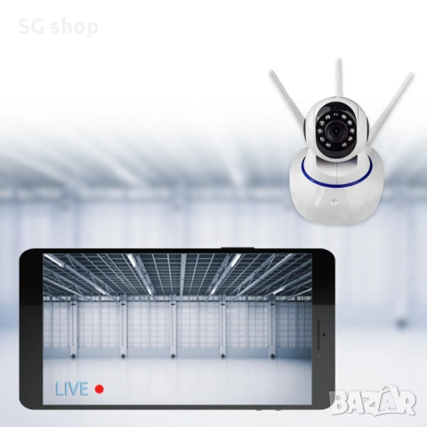 Камера за наблюдение WIFI 355°, снимка 4 - Камери - 53349268