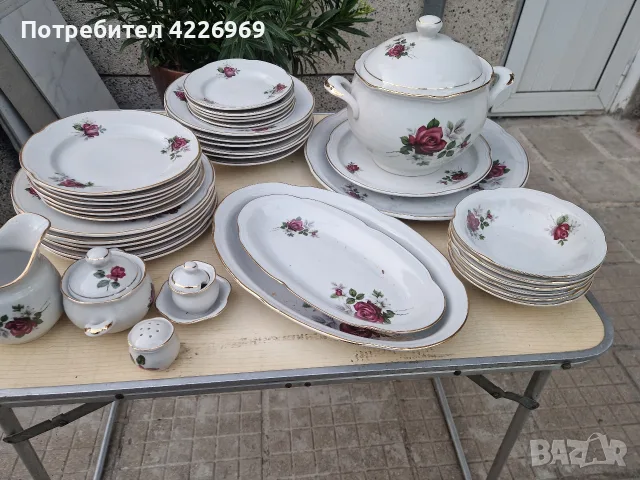 Стар руски сервиз за хранене, снимка 4 - Сервизи - 55963308