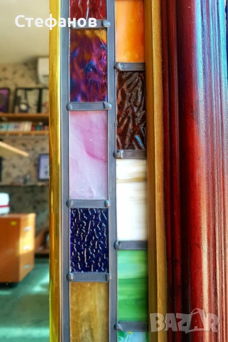 Голямо огледало за стена с витраж , снимка 5 - Декорация за дома - 53748198