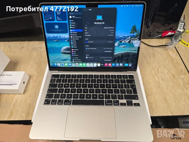 Лаптоп втора употреба Apple MacBook Air M3 13.6" (2024) (A3113), снимка 2 - Лаптопи за работа - 56227324