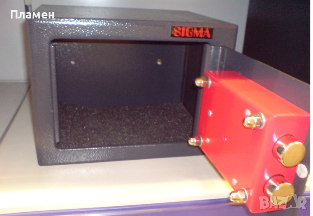 механичен трезор сейф, касa с ключ SIGMA външни размери 230х170х170м, снимка 3 - Други стоки за дома - 43840244