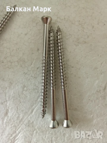 Декинг винтове за тераса 5x70 мм, A2 – насипно, налични 350 бр. 