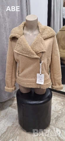 Велурено яке с каракул, снимка 1