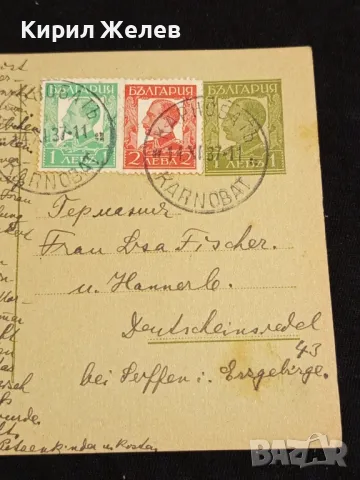 Стара пощенска картичка Царство България 1927г. с печати и марки за КОЛЕКЦИЯ 23674, снимка 2 - Филателия - 48258529