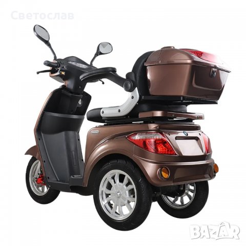 Електрическа триколка Vista T408 бордо с регистрация, снимка 4 - Мотоциклети и мототехника - 39439384