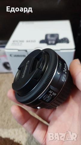 Canon EOS M50 Mark II 2 + допълнителни аксесоари и резервна батерия, снимка 3 - Фотоапарати - 53221852