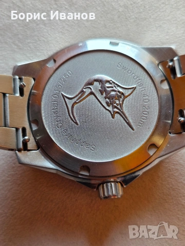 Zelos Swordfish 40mm SS Frost Full Lume, снимка 7 - Мъжки - 53827195