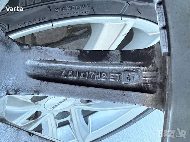 4бр джанти AUTEC 7,5х17 5х122 за МЕРЦЕДЕС / АУДИ / ФОЛКСВАГЕН / СЕАТ / ШКОДА, снимка 4 - Гуми и джанти - 49607995