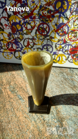 Стара поставка за химикалки от рог , снимка 4 - Други - 36172474