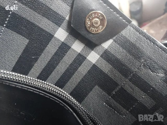 L.CREDI 🇺🇸 100% Кожа Голяма черна чанта, снимка 5 - Чанти - 49891732