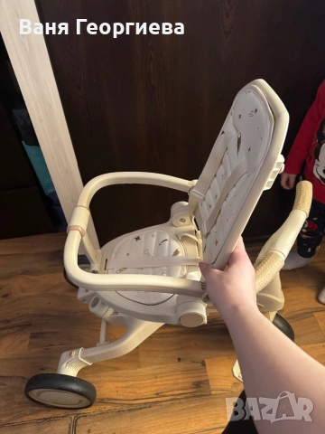 Триколка 4в1 бежов цвят, снимка 3 - Детски велосипеди, триколки и коли - 53629578