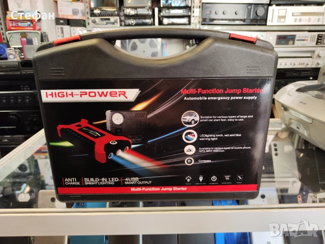 Преносима външна батерия (бустер) jump starter + компресор за автомобил. НОВО!, снимка 11 - Аксесоари и консумативи - 51960240