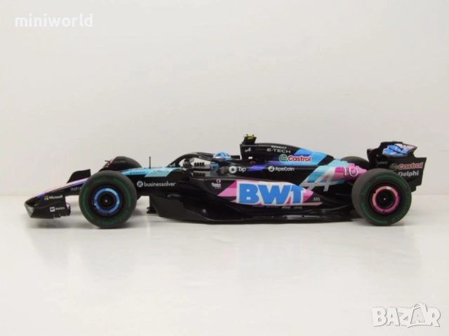 Alpine F1 Team A524 n.10 Brasilien GP 2024 P.Gasly - мащаб 1:18 на Solido моделът е нов в кутия, снимка 3 - Колекции - 52804532
