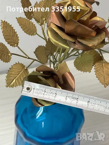 Красива метална антикварна роза, снимка 9 - Декорация за дома - 48355040