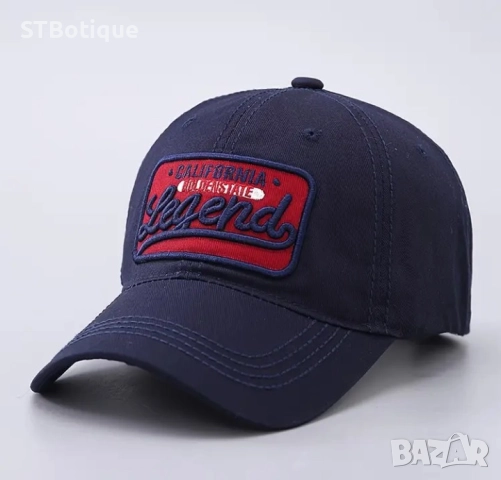 🧢 Стилна бейзболна шапка с 3D бродерия „LEGEND“ – от STBoutique, снимка 9 - Шапки - 52179592