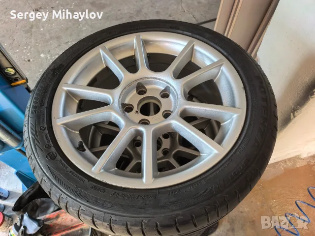 5х114.3 17" с нови гуми 245 40 18 Bridgestone potenza S001 run flat