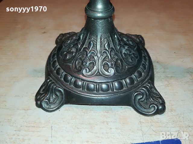 свещник за 3 свещи 23х21х10см внос франция 1208211047, снимка 7 - Антикварни и старинни предмети - 33794049