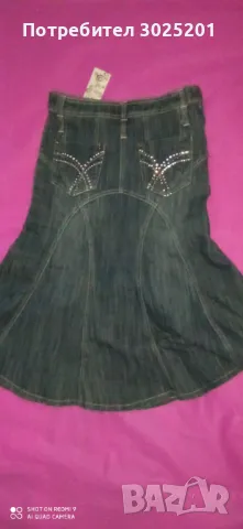 Дамска Дълга Дънкова Пола М Л , снимка 5 - Поли - 50441142