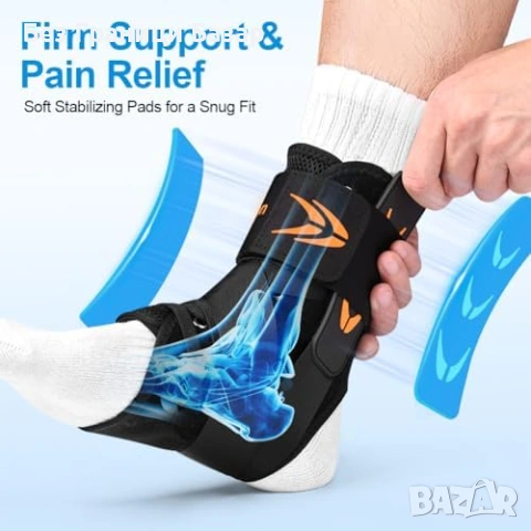 Нова Регулируема ортеза за глезен странични стабилизатори за спорт бягане, снимка 4 - Други - 53694106