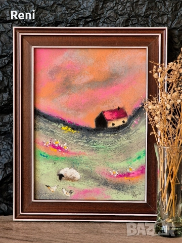 Крадците на семена, картина оригинал, пастел