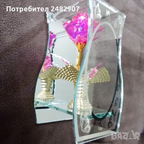 Сувенир "Златна роза" , снимка 5 - Декорация за дома - 50208951