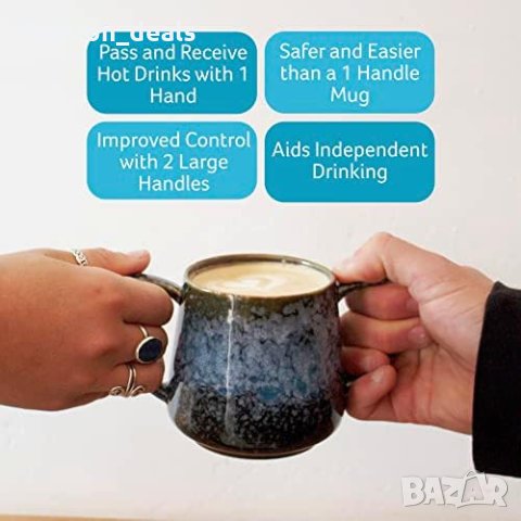 Нов Комплект керамични чаши за кафе чай напитки 400 мл за възрастни, снимка 6 - Други - 41264501